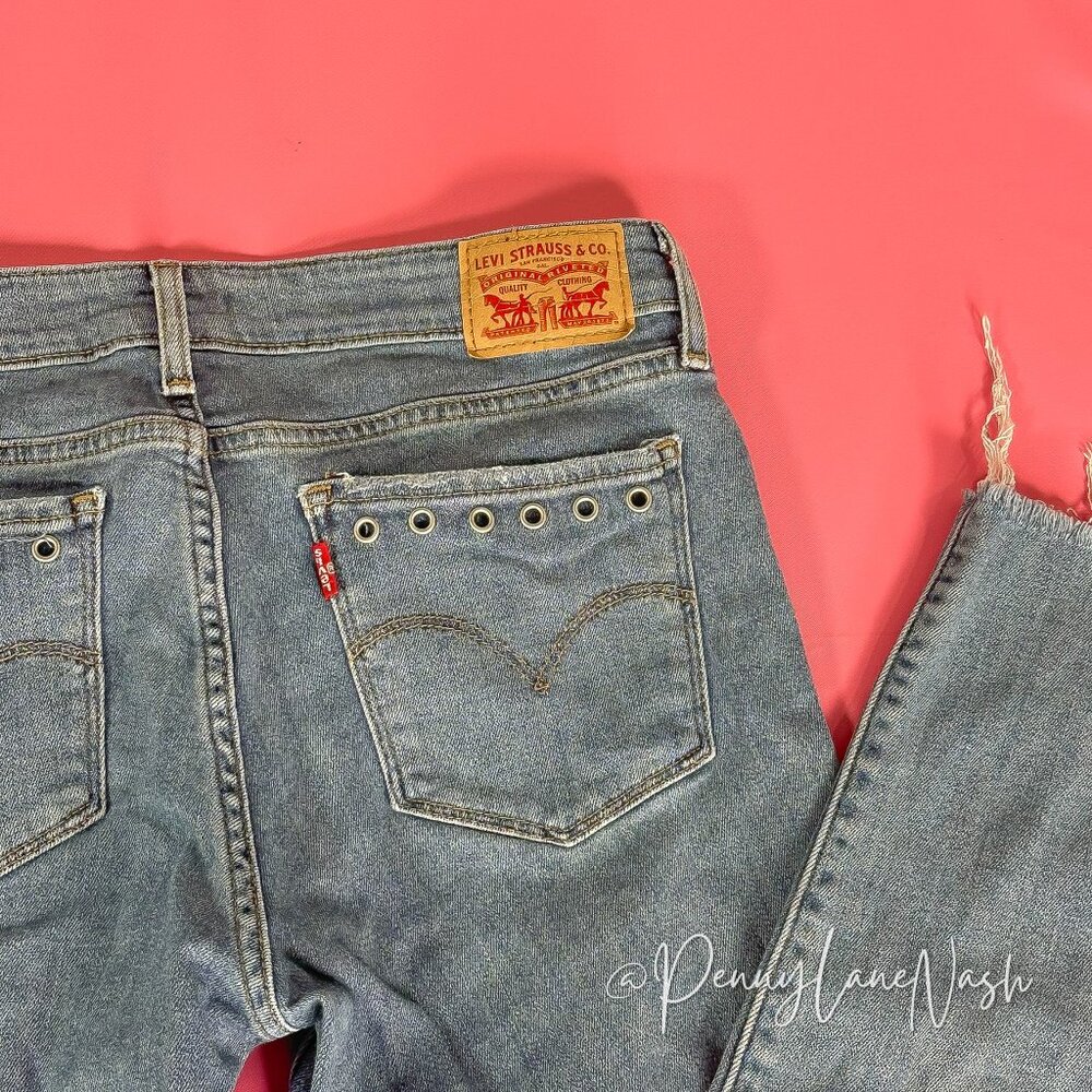 Levi's  711 Skinny Ankle Denim Jeans Chelsea Bling Size 29 - Picture 11 of 12